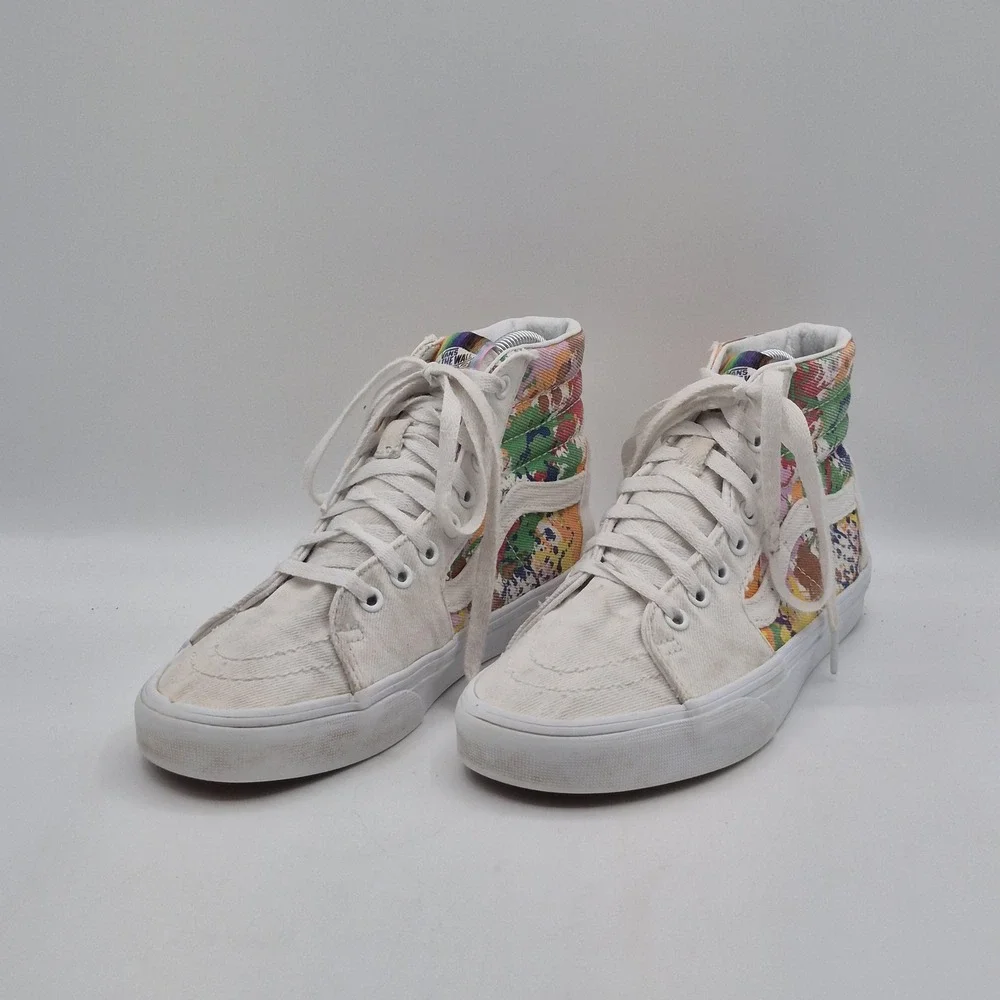 Vans Sk8-Hi Together As Ourselves Shoes Womens Size 8 Multicolor High Top Canvas